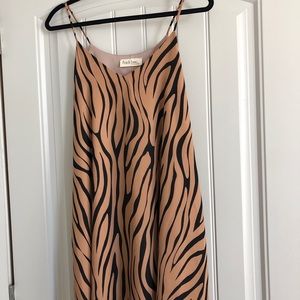 Tiger print tank top dress